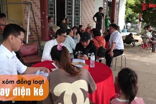 Cả xóm được đồng loạt thay điện kế