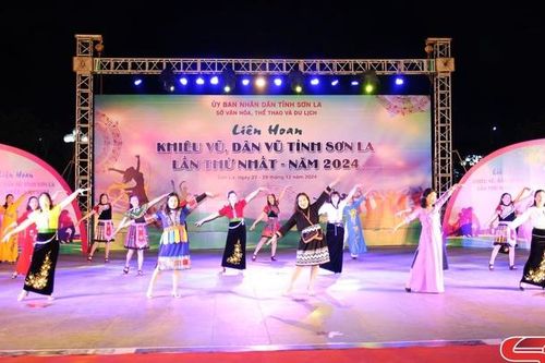 Khai mạc Liên hoan khiêu vũ, dân vũ tỉnh Sơn La lần thứ nhất, năm 2024