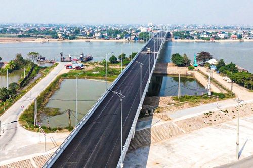 Ngắm cầu Đống Cao trong dự án hơn 5.000 tỷ đồng ở Nam Định trước ngày thông xe