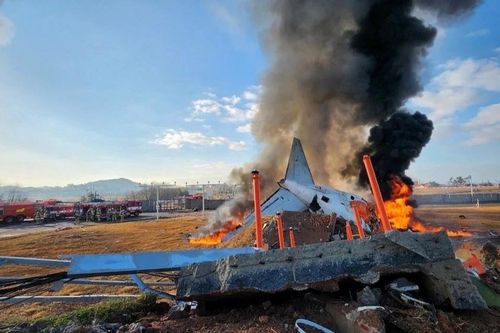 Nguyên nhân ban đầu vụ tai nạn máy bay ở Hàn Quốc khiến hàng chục người chết