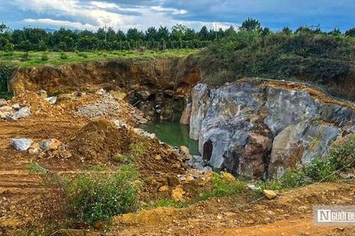Hiện trường hầm đá phát nổ khiến một người bị thương tại Lâm Đồng