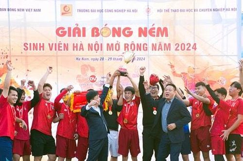 ĐH Công nghiệp Hà Nội và Thương Mại đăng quang ngôi vô địch giải Bóng ném Sinh viên Hà Nội mở rộng