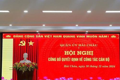 Quận Hải Châu công bố các quyết định quan trọng về công tác cán bộ