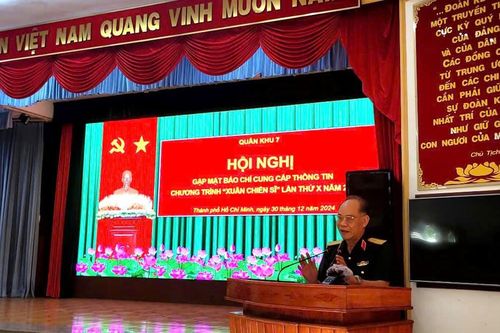 Bộ Tư lệnh Quân khu 7 tổ chức chương trình 'Xuân chiến sĩ' năm 2025