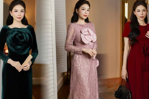 'Cô dâu hào môn' Linh Rin dịu dàng với áo dài hoa 3D của Đỗ Mạnh Cường