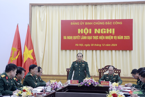 Đảng ủy Binh chủng Đặc công ra nghị quyết lãnh đạo năm 2025