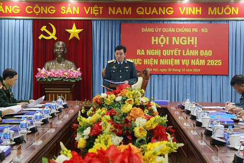 Đảng ủy Quân chủng Phòng không - Không quân ra Nghị quyết lãnh đạo thực hiện nhiệm vụ năm 2025