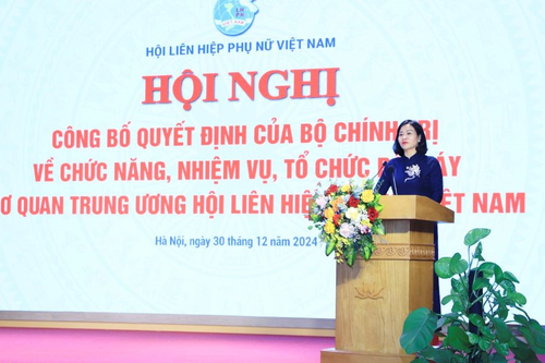 Công bố về chức năng, nhiệm vụ, tổ chức bộ máy của cơ quan Trung ương Hội Liên hiệp Phụ nữ Việt Nam