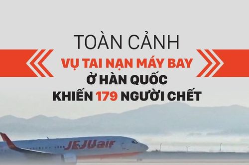 Toàn cảnh vụ tai nạn máy bay ở Hàn Quốc khiến 179 người chết
