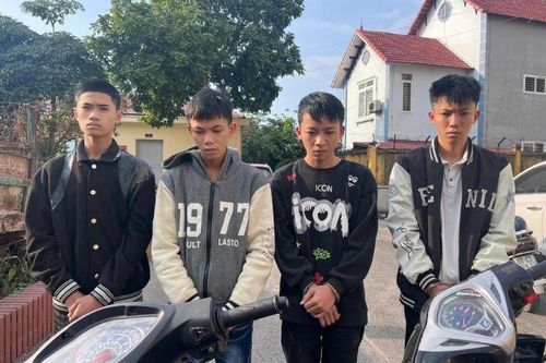 Bắt nhóm thanh thiếu niên gây ra 5 vụ trộm cắp xe máy ở Vĩnh Phúc