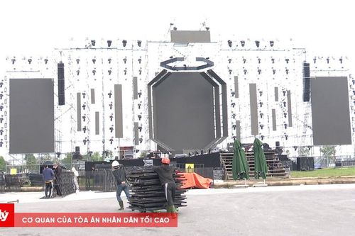 Sân khấu Countdown Huế 2025 trước ngày diễn ra