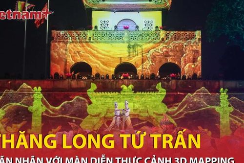 Mãn nhãn màn thực cảnh dùng công nghệ 3D mapping tái hiện Tứ trấn Thăng Long