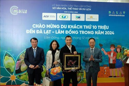 Lâm Đồng đón khách du lịch thứ 10 triệu trong năm 2024