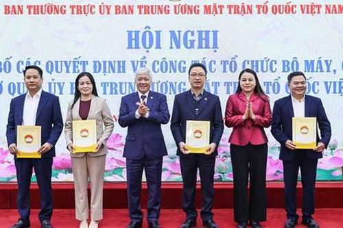 Cơ quan Ủy ban Trung ương Mặt trận Tổ quốc Việt Nam giảm từ 16 xuống còn 8 đầu mối
