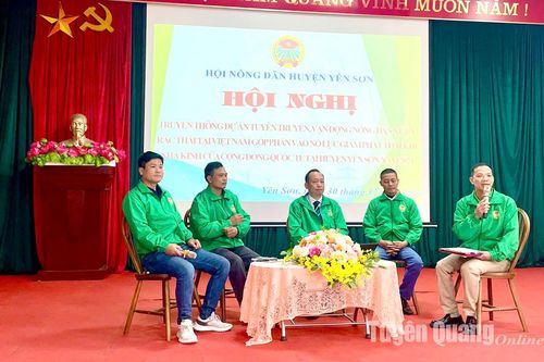 Yên Sơn đánh giá kết quả thực hiện Dự án tuyên truyền, vận động nông dân xử lý rác thải