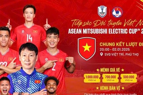 Mở bán vé trận chung kết ASEAN Cup của đội tuyển Việt Nam vào sáng 30-12