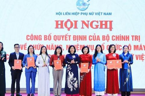 Từ 1/1/2025: Cơ quan Trung ương Hội Liên hiệp Phụ nữ Việt Nam giảm 5 đầu mối cấp Vụ
