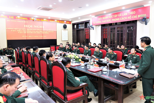 Công bố Quyết định sáp nhập Cục Quân huấn và Cục Nhà trường