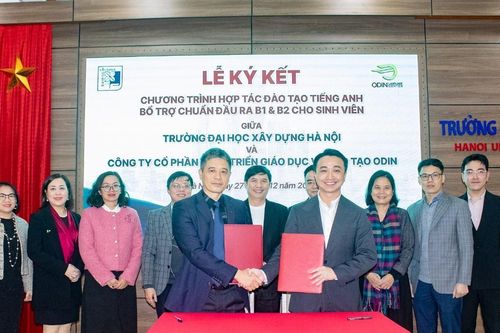 Trường ĐH Xây dựng Hà Nội hợp tác công ty ODIN đào tạo ngoại ngữ cho sinh viên