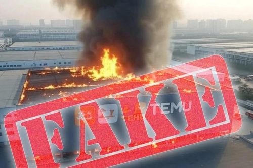 Tin cháy kho hàng Temu ở Trung Quốc là giả mạo