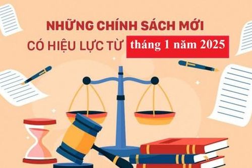 Chính sách mới nổi bật có hiệu lực từ tháng 1/2025, ai cũng nên biết
