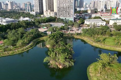 Công viên hồ điều hòa Phùng Khoang sắp hoàn thành