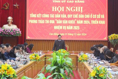 Triển khai công tác dân vận, Quy chế dân chủ ở cơ sở và phong trào thi đua 'Dân vận khéo' năm 2025