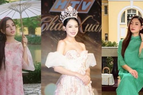 Dàn Hoa - Á hậu Việt diện trang phục gì trong ngày đầu tiên của năm mới 2025?