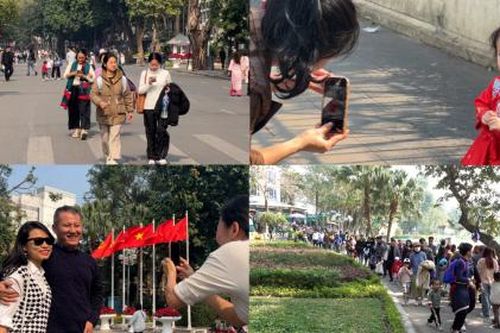 Người dân hân hoan trong không khí ngày Tết Dương lịch