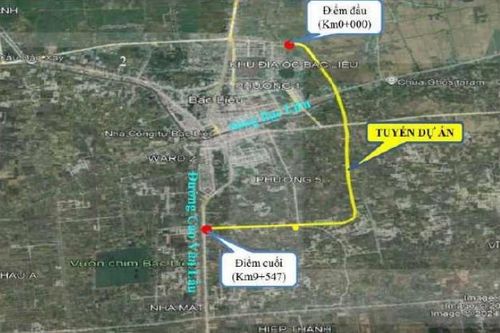 Gần 1.500 tỷ đồng làm 15 km đường vành đai ở Bạc Liêu