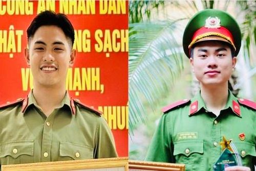 Những nam sinh trinh sát đạt danh hiệu Sinh viên 5 tốt cấp Trung ương