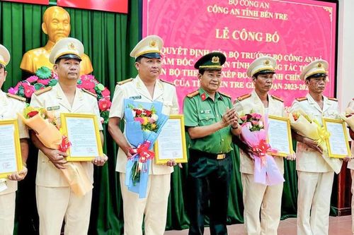 Giải thể, sáp nhập nhiều công an xã, phường ở Bến Tre