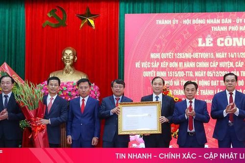 TP Hà Tĩnh công bố Nghị quyết về sắp xếp đơn vị hành chính