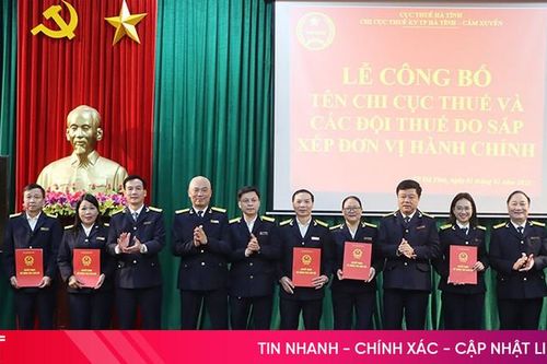 Đổi tên một số chi cục thuế, đội thuế do sắp xếp đơn vị hành chính