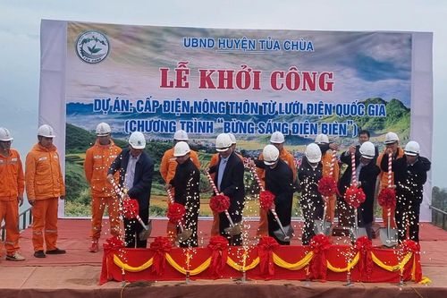Tủa Chùa khởi công dự án cấp điện nông thôn từ lưới điện quốc gia
