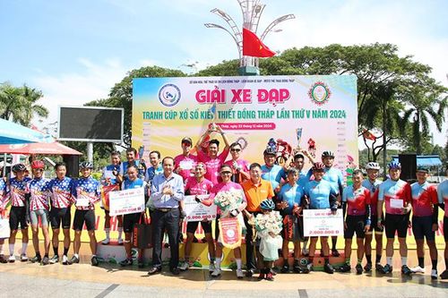 Hấp dẫn tranh tài Giải xe đạp tranh Cúp Xổ số kiến thiết Đồng Tháp