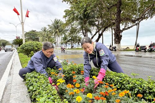 Trang hoàng cho thành phố thêm xuân