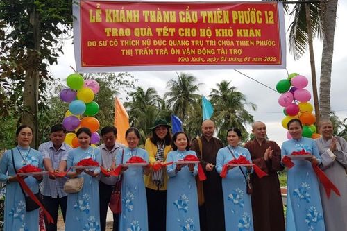 Vĩnh Long: Khánh thành và đưa vào sử dụng cầu Thiên Phước 12 tại xã Vĩnh Xuân