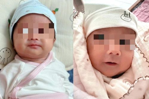 Hy hữu: Hai bé song sinh chào đời cách nhau 5 tuần