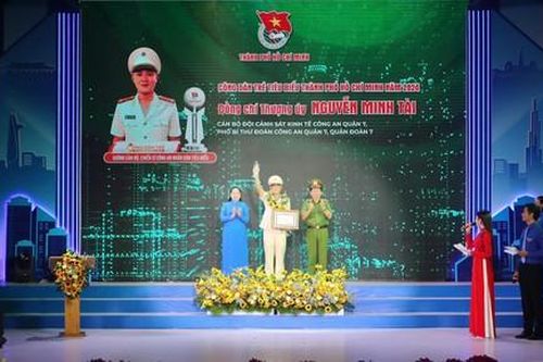 Thượng úy Nguyễn Minh Tài - Công dân trẻ tiêu biểu TPHCM năm 2024