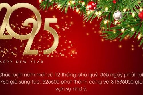 Những mẫu thiệp chúc mừng năm mới 2025 đẹp nhất