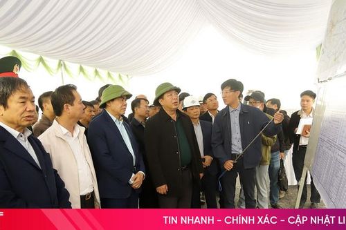Bộ trưởng Bộ GTVT kiểm tra, đôn đốc thi công cao tốc Bắc - Nam qua Hà Tĩnh