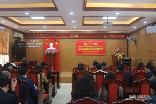 Đảng ủy Khối các cơ quan tỉnh: Triển khai công tác tuyên truyền miệng, hoạt động báo cáo viên, tuyên truyền viên và công tác dư luận xã hội năm 2025