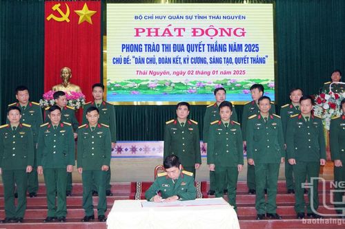Bộ Chỉ huy Quân sự tỉnh: Phát động phong trào thi đua quyết thắng năm 2025