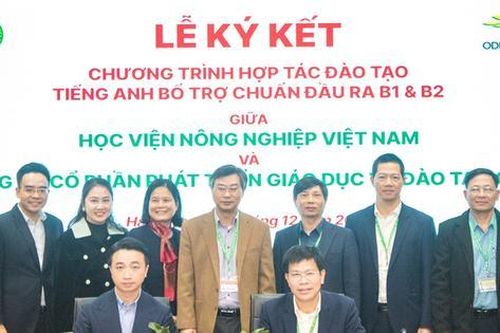 Học viện Nông nghiệp hợp tác đào tạo tiếng Anh cho sinh viên