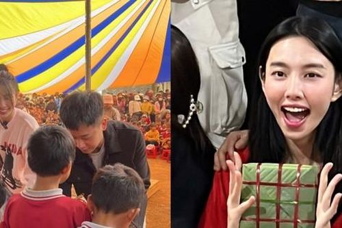 Hoa hậu Thùy Tiên đón năm mới ý nghĩa cùng Quang Linh Vlogs và Team châu Phi
