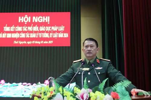 Quân khu 1: Rút kinh nghiệm công tác quản lý tư tưởng, kỷ luật năm 2024
