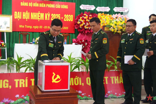 Đảng bộ Bộ đội Biên phòng tỉnh Khánh Hòa chỉ đạo làm điểm Đại hội Đảng bộ cấp cơ sở