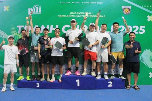64 VĐV tranh tài đầy kịch tính tại 'Giải Pickleball cộng đồng Brotherhood lần 2'