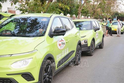 Ngành chức năng làm việc với doanh nghiệp về thông tin 'lái xe taxi điện tại Cà Mau đình công'
